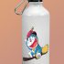 ZORI Printed Aluminium White Sipper/Water Bottle 600 ML (Design 6)