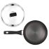 MILTON Pro cook Induction Cookware & Gas Stove Friendly Hard Anodized Non-Stick Fry Pan 26 cm/2.2 Litre | Stainless Steel Lid Fry Pan for Stir-Fry | Omelette Pan | Fish Frypan | 3 Year Warranty