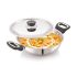Butterfly Granza Non Stick Kadai with Glass Lid | 240 mm |Non-Stick Premium Virgin Aluminium | Induction Base| PFOA Free | Scratch Resistant