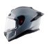 STUDDS Ninja 3G Double Visor Motorbike Helmet(Silver Grey)
